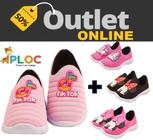 Kit 2 pares de tênis infantil calce fácil p58 tik tok rosa + par adicional a escolher