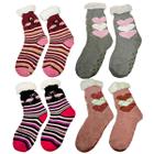 Kit 2 Pares Meias Térmica Forrada Feminino antiderrapante Pelúcia de Frio Inverno