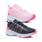 Kit 2 Pares Tenis Feminino Academia Corrida Caminhada Leve