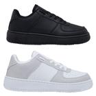 Kit 2 Pares Tênis Sneakers Air Casual Unissex Skate Force