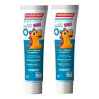 Kit 2 Pasta de Dente Infantil Gel 50g Regenerador Kids HMI Sensíveis Creme Dental Dentalclean