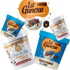 Kit 2 Pasta La Ganexa 450G Zero Açucar Leitinho + 1 Sabor