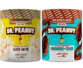 Kit 2 pastas de amendoim dr.peanut 600g brigadeiro e leite - Dr Peanut