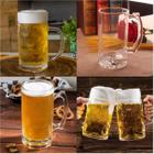 Kit 2 pcs canecas chopp cerveja 570ml vidro