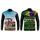 Kit 2 Peças Camisa Agro Manga Longa Masculina Proteção Uv 50