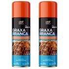 Kit 2 Peças - Graxa Branca Lubrificante Spray Rolamentos De 300ml / 209g - Orbi Quimica