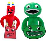 Kit 2 cartelados Bonecos Rainbow Friends Babão Red Green Jogo