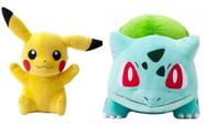 Kit 3 Pokémons Pikachu Pelúcia Dragonite Mimikiu Promoção