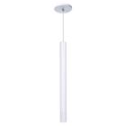 Kit 2 Pendente Luminária Tubo Branco 40 Cm + Lâmpada LED Branco Quente