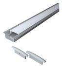 Kit 2 Perfil Embutir Cor Aluminio 2 Metros P/ Fita Led