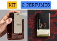 Kit 2 perfumes 1 Natura Emocione + 1 Quasar Brave Refrescante dia e noite Presente mais vendido