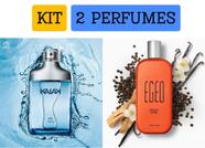 Kit 2 perfumes 1 Natura Kaiak + 1 Egeo Spicy Vibe Refrescante dia e noite Presente mais vendido