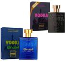 KIt 2 Perfumes Vodka Love E Vodka Brasil Azul Paris Elysees 100ml