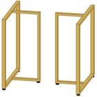 Kit 2 Pés De Mesa 75X60Cm Mod. T Estilo Ind Ferro - Dourado