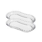 Kit 2 Petisqueira De Vidro Oval Decoração Petiscos Frios 17cm - DOLCE HOME