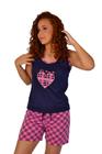 KIT 2 Pijamas Feminino Baby Doll Camiseta Malha Atacado