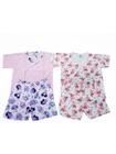 Kit 2 pijamas infantil estampado verão menina 100% algodão