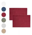 Kit 2 Piso Toalha Para Banheiro Dohler Prime Felpudo Jacquard 680g/m² 50x70cm