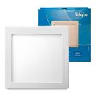 Kit 2 Plafon Painel Quadrado Sobrepor 24w Elgin Branco Frio 6500k