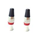 Kit 2 Plug Cannon Macho Profissional Vm Vermelho Sb 052087N