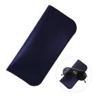 Kit 2 Porta Oculos De Sol Capinha Estojo Em material ecológico Fino Premium Azul Marinho