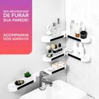 Kit 2 Porta Shampoo Sabonete Suporte Adesivo Parede Banheiro