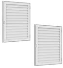 Kit 2 Portas Alçapão Laminado 60cmx 60cm Alumínio Branco - Vitrolar