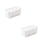 Kit 2 Pote Hermético Slim 4.225ml Branco 34,5x31,5x13cm - Paramount