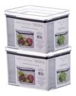 Kit 2 Potes Alimento Herméticos Frutas Vegetais 1800ml 1371 Paramount