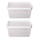 Kit 2 Potes Alimentos Retangular 26,5x17,5x14,5 Cm 4.950ML