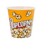Kit 2 Potes de Plástico Balde para Pipoca Decorado Popcorn - MZA