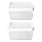 Kit 2 Potes Para Alimentos Quadrado 23x20x10 Cm 3.000 ML - Paramount