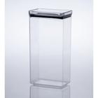 Kit 2 Potes Retangular Lumini 2600ml Hermético e Empilhável