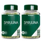 Kit 2 Potes Spirulina Suplemento Alimentar Natural Vitaminas 100% Puro Natunéctar 120 Capsulas