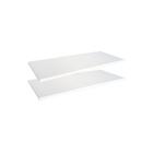 Kit 2 Prateleiras 40X20Cm 100% Mdf Branco Suporte Invisível