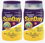 Kit 2 Protetor Solar Sunday Fator 60 UVA UVB de 120ml