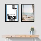 Kit 2 Quadros Decorativos Praia - Passagem 45x34cm