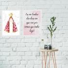 Kit 2 Quadros Nossa Senhora Dias Que Orei 24X18Cm - Vidro