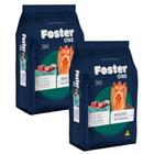 Kit 2 Ração para Cães Foster One Raças Pequenas sabor Carne e Arroz 1kg