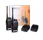 Kit 2 Radio Comunicador Baofeng 777s Vhf/uhf 16 Canais Profissional Com Fone