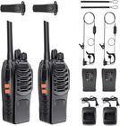 Kit 2 Radio Comunicador Profissional Baofeng 777s Vhf/uhf 16 Canais Com Fone