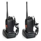 Kit 2 Rádio Comunicador Walk Talk Baofeng 777S Com Fone