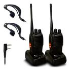 Kit 2 Rádios Comunicação Walk Talk Bf-777S Uhf Vhf 16 Canais - Baofeng