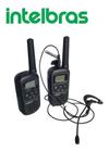 Kit 2 Rádios Comunicadores Intelbras Rc4000 Com Fones de Ouvido Função Vox