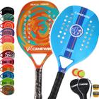 Kit 2 Raquete Beach Tennis Carbono Camewin Praia