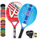 Kit 2 Raquete Beach Tennis Carbono Camewin Praia