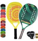 Kit 2 Raquete Beach Tennis Carbono Camewin Praia