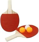 Kit 2 raquete de Ping pong com 3 bolinhas diversas de alta resistência moderno