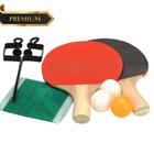 Kit 2 Raquete Tenis De Mesa Ping Pong Profissional Lisa Rede