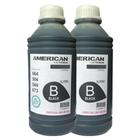 Kit 2 Refil De Tinta 1L Preto Compatível Para Deskjet 544 T23 t24 t25 - American INK